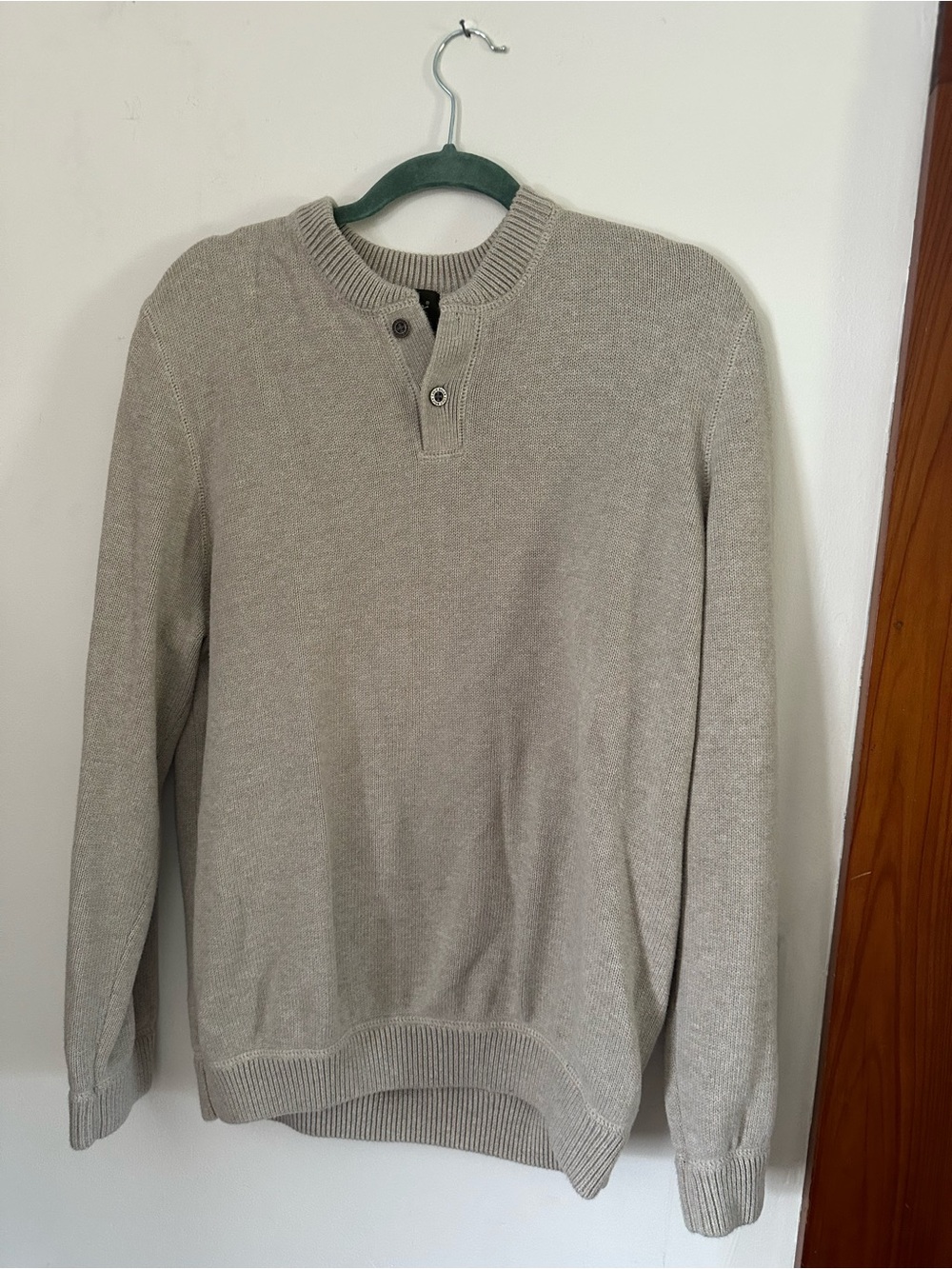 Eddie Bauer Men's Crewneck Henley Sweater